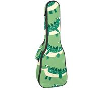 Custodia per ukulele da concerto da 58 cm, con farfalle e libellule, senza cuciture, con custodia e spallacci, Multicolore 04, 25.9x9x3.1in/66x23x8cm, Organizer per borse