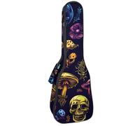 Custodia per ukulele da concerto da 58 cm, motivo cielo notturno mistico con costellazioni, borsa imbottita con scomparti e spallacci, Multicolore 10., 25.9x9x3.1in/66x23x8cm, Organizer per borse