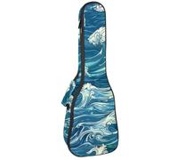 Custodia per ukulele da concerto, design retrò Wild West, morbida e spessa, imbottita, imbottitura in spugna spessa 10 mm, Multicolore 09, 25.9x9x3.1in/66x23x8cm, Organizer per borse