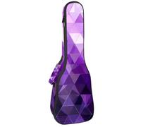 Custodia per ukulele da concerto, fiori viola, alberi e funghi, morbida e spessa, imbottita, 10 mm di spessore, imbottitura in spugna, Multicolore 08, 25.9x9x3.1in/66x23x8cm, Organizer per borse