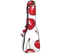 Custodia per ukulele da concerto, fiori viola, alberi e funghi, morbida e spessa, imbottita, 10 mm di spessore, imbottitura in spugna, Multicolore 09, 25.9x9x3.1in/66x23x8cm, Organizer per borse