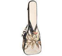 Custodia per ukulele da concerto lettera J con corona carino modello morbido e spesso imbottito zaino per ukulele 10 mm di spessore imbottitura in spugna, Multicolore 06, 25.9x9x3.1in/66x23x8cm