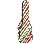 Custodia per ukulele da concerto, quadrifoglio, fiori, viole del pensiero, foglie e farfalle, morbida e spessa, imbottitura in spugna spessa 10 mm, Multicolore 04, 25.9x9x3.1in/66x23x8cm, Organizer