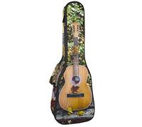 Custodia per ukulele per chitarra acustica e strumento musicale, custodia per ukulele per concerto tenore soprano da 23 pollici, spessore 10 mm, con cinghie regolabili imbottite morbide