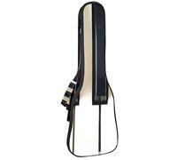 Custodia per ukulele per pianoforte con chiavi per pianoforte, per concerto tenore soprano, 23 pollici, spessore 10 mm, con cinghie regolabili imbottite morbide