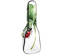 Custodia per ukulele St Patrick Day Green Shamrocks and Horseshoes, borsa imbottita per ukulele da concerto da 58 cm, impermeabile e durevole, Multicolore 08, 25.9x9x3.1in/66x23x8cm, Organizer per