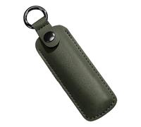 Custodia per unità - Custodia USB piccola in pelle PU, supporto cilindrico con attacco portachiavi | Scatola di protezione portatile per uso accessorio 'organizzazione dei dati di viaggio de