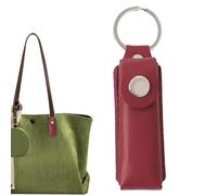 Custodia per unità flash, portachiavi, mini, portatile, anti-smarrimento | Custodia per chiavetta USB in pelle con cappuccio protettivo per carta di accesso, lettore di schede, ufficio, scuola