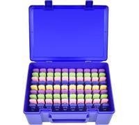 Custodia per unità flash USB, organizer per schede SD, contiene 104 chiavette USB per accessori elettronici, per Sandisk, Samsung, Inland, PNY e Netac (blu)