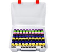 Custodia per unità flash USB, organizer per schede SD, contiene 104 chiavette USB, supporto per accessori elettronici, per Sandisk, Samsung, Inland, PNY e Netac (bianco)