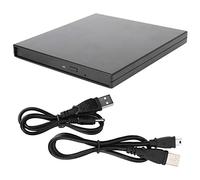 Custodia per unità ottica da 9,5 mm per unità DVD SATA, custodia esterna per disco rigido, scatola sottile nera per l’archiviazione di dischi ottici per laptop con micro USB,