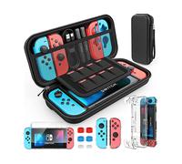 CUSTODIA PER VIDEOGIOCHI INF Switch OLED - EVA Nero - zip - 1 scomparto - 26,5 x 12 x 5 cm