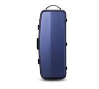 Custodia Per Viola Rettangolare In Fibra Di Carbonio 4/4-3/4 Taglia 4 Colori Disponibili Cuscinetto Regolabile Per Collo Con Chiusura A Combinazione Custodia professionale per violino(Blue)