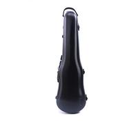 Custodia per violino 4/4 a grandezza naturale in fibra di carbonio Scatola per violino leggera Forte supporto 150 kg di pressione (nero)