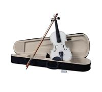 Custodia per violino 4/4 con archetto e colofonia, bianca