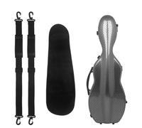 Custodia Per Violino 4/4 Custodia Rigida Classica In Fibra Di Carbonio Composita A Grandezza Naturale Con Zaino E Copertura Protettiva (Colore : Nero)