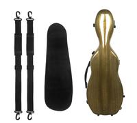 Custodia Per Violino 4/4 Custodia Rigida Classica In Fibra Di Carbonio Composita A Grandezza Naturale Con Zaino E Copertura Protettiva (Colore : Brown)