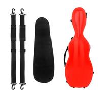 Custodia Per Violino 4/4 Custodia Rigida Classica In Fibra Di Carbonio Composita A Grandezza Naturale Con Zaino E Copertura Protettiva (Colore : Red)