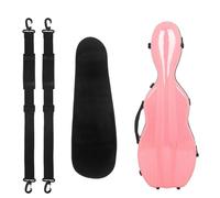 Custodia Per Violino 4/4 Custodia Rigida Classica In Fibra Di Carbonio Composita A Grandezza Naturale Con Zaino E Copertura Protettiva (Colore : Rosa)