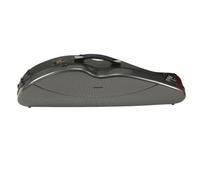 Custodia per violino Borsa quadrata con chiusura a doppia cinghia Custodia per violino in fibra di carbonio resistente alla compressione Custodia professionale per violino(4/4 Black)