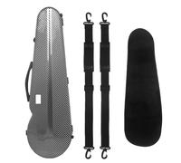 Custodia per violino Custodia for violino 4/4 in fibra di carbonio, zaino leggero con doppia tracolla e igrometro, parti for(Black Stripe 4-4)