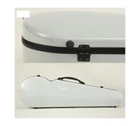 Custodia Per Violino Custodia for violino BOX da 4/4, disco rigido triangolare e resistenza alla compressione con doppia cintura posteriore in fibra di carbonio(White)