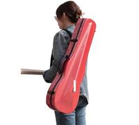 Custodia Per Violino Custodia for violino in fibra di carbonio dimensione 4/4 for multicolore disponibile con doppia tracolla impermeabile ultraleggera(Peony Red)