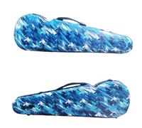 Custodia Per Violino Custodia for violino triangolare multicolore for in fibra di carbonio 4/4 Accessorio for con igrometro(Camo Blue 4 4)