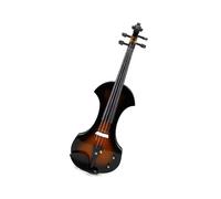 Custodia per violino piccola taglia 4/4 adatta per principianti Violino elettrico in legno massiccio (nero)