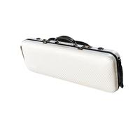 Custodia per violino portatile Custodia Per Violino Rettangolare 4/4 A Righe Bianche Con Tasca Per Musica Lucchetto A Combinazione Tasca Di Riserva Fibra Di Carbonio Ibrida Impermeabile