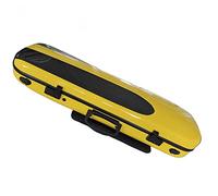 Custodia Per Violino Rettangolare In Fibra Di Carbonio Gialla Con Igrometro Custodia Per Violino Rigida Leggera Custodia per Violino Dimensioni Fulll (Color : 3/4)