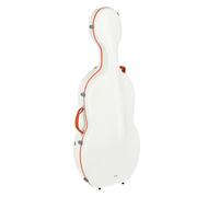 Custodia per violoncello GEWA Pure in policarbonato FUN 4/4 bianco arancio