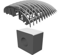 Custodia per Wemos D1 DHT22 BMP180 Sensore Logger Case Stampato 3D Box