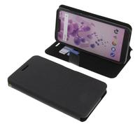 Custodia per Wiko View 2 Go Book-Style Protettiva Cellulare a Libro Nero