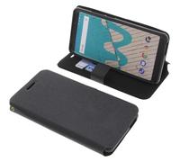 Custodia per Wiko View Max Book-Style Protettiva Cellulare a Libro Nero