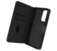 Custodia per Xiaomi 12 Lite, Portacarte e Funzione Supporto Nera