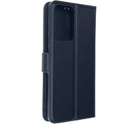 Custodia per Xiaomi 13 Lite in vera pelle porta-carte supporto video blu
