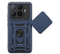 Custodia per Xiaomi 17T Pro con Copri Fotocamera Scorrevole e Anello Magnetico