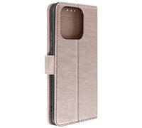 Custodia per Xiaomi Redmi 12C, copertina portacarte e funzione supporto rosa