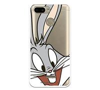 Custodia per Xiaomi Redmi 6 Ufficiale dei Looney Tunes Bugs Bunny Silhouette Trasparente per proteggere il tuo cellulare Cover Cover in silicone flessibile Lice Ufficiale di Warner Bros.
