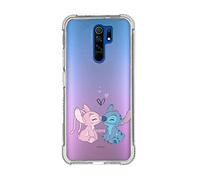 Custodia per Xiaomi Redmi 9 ufficiale di Lilo & Stitch con bacio, trasparente e rinforzata per proteggere il tuo cellulare. Scegli il tipo di custodia che più ti piace con licenza ufficiale Disney