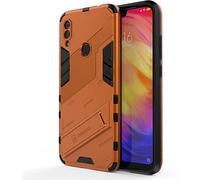 Custodia per Xiaomi Redmi 9A/Redmi 9AT Con Design del Supporto Armatura Resistente Elegante Agli Urti Ibrida Rinforzata Custodia Dura Bumper Case Cover (Xiaomi Redmi 9A/Redmi 9AT, Arancione)