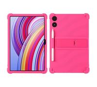 Custodia per Xiaomi Redmi Pad Pro/Poco Pad 12.1", Blackview OSCAL ELITE 1 Tablet da 12,1 pollici con cavalletto PC, silicone morbido, lavabile, angoli ispessiti antiurto, rosa