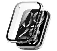 Custodia per Xiaomi Smart Band 10 Pro, copertura completa con protezione per lo schermo integrata, custodia antiurto in policarbonato per smartwatch (trasparente)
