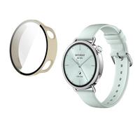 Custodia per Xiaomi Watch S4 da 41 mm, per smartwatch, 360°, custodia rigida per PC, paraurti, custodia smartwatch cover (beige)