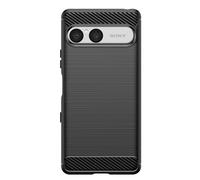Custodia per Xperia 10 VII in Silicone Effetto Carbonio Struttura Spazzolata