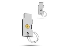 Custodia per Yubico YubiKey 5C NFC semplice chiave di sicurezza argento | Il robusto alloggiamento in alluminio protegge le chiavette cripto da graffi, polvere e urti quotidiani durante i viaggi.