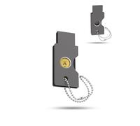 Custodia per Yubico YubiKey 5C NFC semplice chiave di sicurezza grigio | Il robusto alloggiamento in alluminio protegge le chiavette cripto da graffi, polvere e urti quotidiani durante i viaggi.