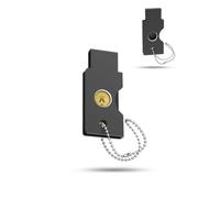Custodia per Yubico YubiKey 5C NFC semplice chiave di sicurezza nera | Il robusto alloggiamento in alluminio protegge le chiavette cripto da graffi, polvere e urti quotidiani durante i viaggi.
