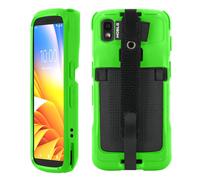 CUSTODIA PER ZEBRA TC22 TC27 CON FASCIA ANTICADUTA E PORTA VERDE FLUO